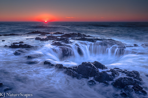 Thors Well Sunset