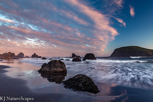 Pink Sunset at Harris Beach