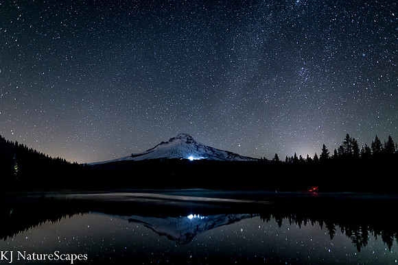 A Moonless Night at Trillium Lake