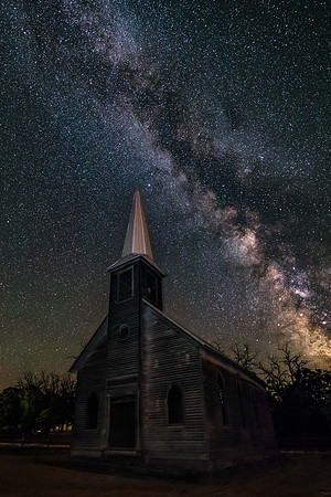 Locust Grove Church with Milky Way