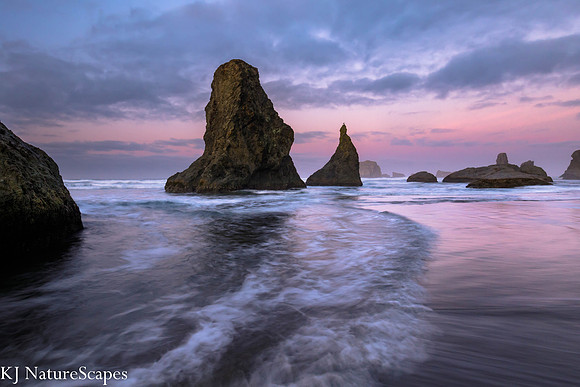 Pink morning at Bandon