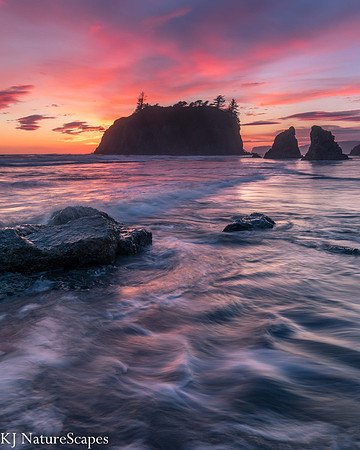 Ruby sunset at Ruby Beach